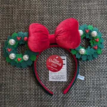 디즈니 크리스마스 2024 리스 머리띠