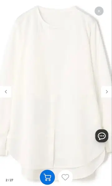 UNFILO 셔츠 콤비 레이어드 T