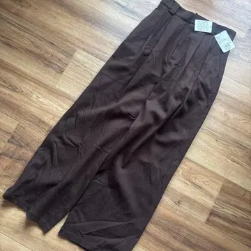 미사용 새상품 일본제 나노 유니버스 롱 울 와이드 팬츠 가을/겨울