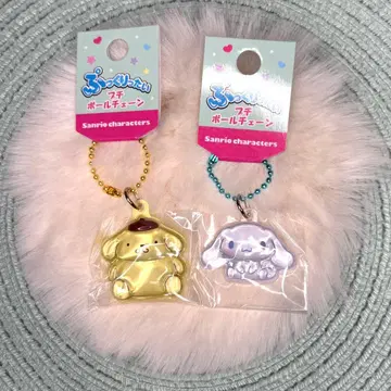 통통이 푸치 볼체인 시나모롤 폼폼푸딩 2개 세트