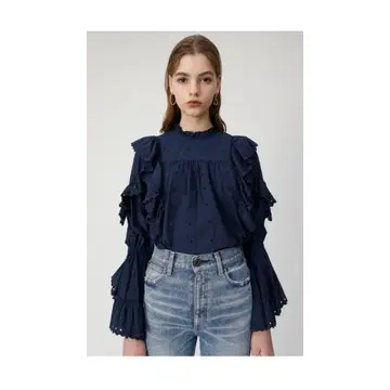 LACE RUFFLE BLOUSE / MOUSSY