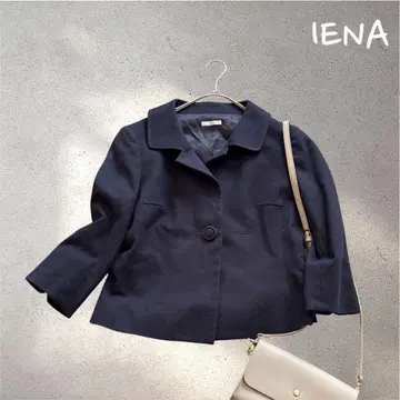 515 이에나 [ F ] 네이비 테일러드 자켓 원 버튼 칠부