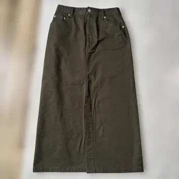 새상품 AUNTIEROSA HOLIDAY의 카키 롱 스커트