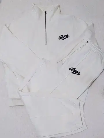 RVCA 루카 하프 지퍼 맨투맨 상하의 세트 속기모 아이보리 M