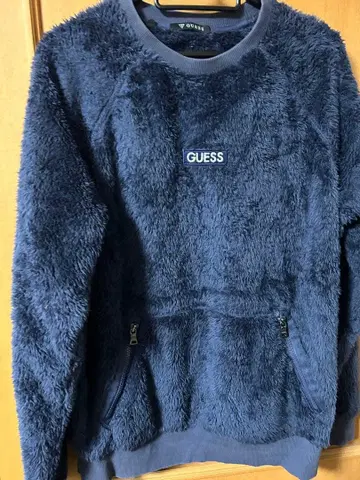 GUESS 네이비 플리스 트레이닝복 L 사이즈