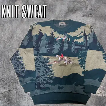 새상품급 자수 니트 스웨터