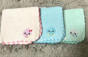 물방울 손수건 타월 3개 세트 쿠리아