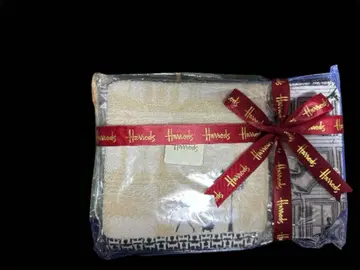 Harrods 프린트 디자인 파우치 타월 세트