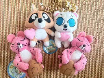 보노보노 HEARTY 마스코트 밴딩 끈 포함 마스코트 4점 세트