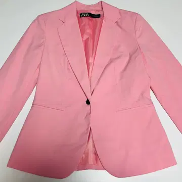 ZARA 핑크 테일러드 자켓 EUR 34