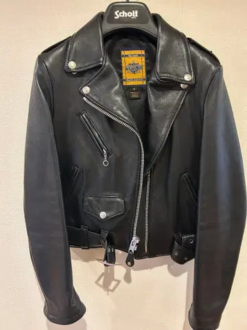 Schott NYC Perfecto 더블 라이더 자켓 S 블랙