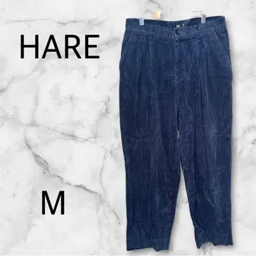 HARE 하레 코듀로이 와이드 팬츠 [ M ] 네이비