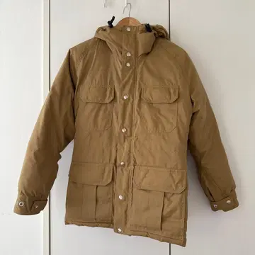 크레센트웍스 남성용 다운 코트 베이지