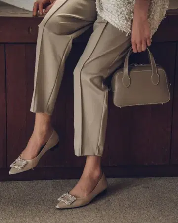 OHGA 마쉬멜로우 팬츠 TAUPE 보통 기장(M사이즈)