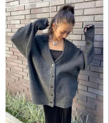Ungrid 미들 기장 니트 가디건