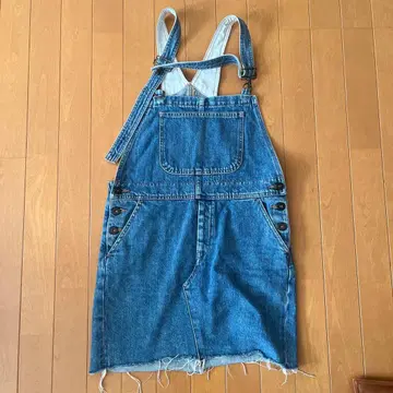 투데이풀 todayful 데님 살로펫 스커트 점프수트, 오버롤