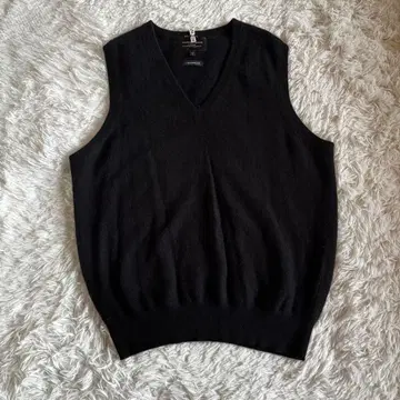 캐시미어 V넥 스웨터 L 사이즈 블랙 포멀에! 복슬복슬!