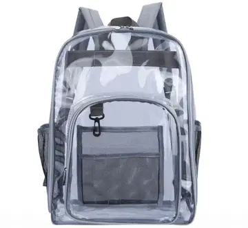 클리어 백팩 투명 백 서브컬쳐 스카이블루 계통 천사계 패션 양산형