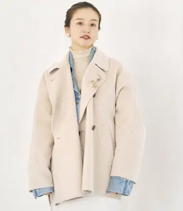 IENA 슈퍼160 더블 페이스 숏코트 38 사이즈