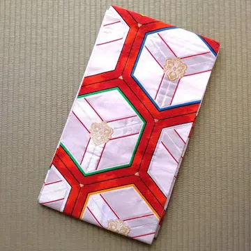 고급 순수 실크 후쿠로 오비 기모노 축하 자리 한 번 사용 리메이크에도