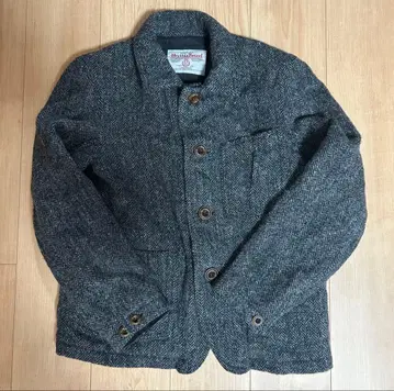 Harris Tweed 헤링본 자켓 그레이 여성용 가능