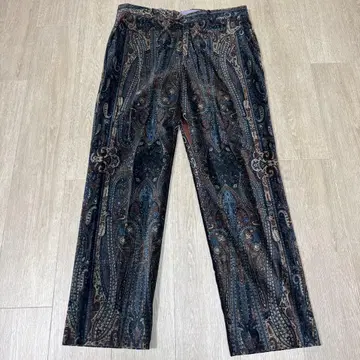 에트로 벨로아 페이즐리 팬츠 브라운 네이비 50