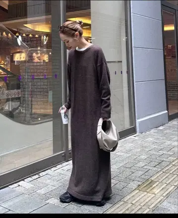 CIAOPANIC TYPY 울 혼방 크루넥 니트 원피스