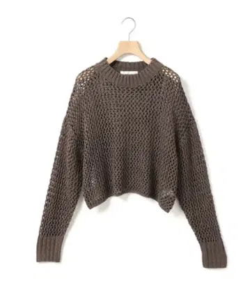 니트 스웨터 MARMARMAR 테이프얀 메쉬 풀오버