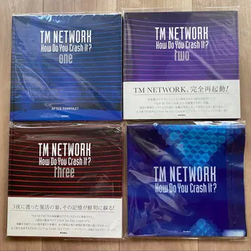 TM NETWORK 애프터 팜플렛 오비 포함 + 특별 케이스 4종 세트