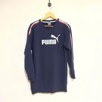 PUMA 맨투맨 원피스 여성용 네이비 M 얇은 소재