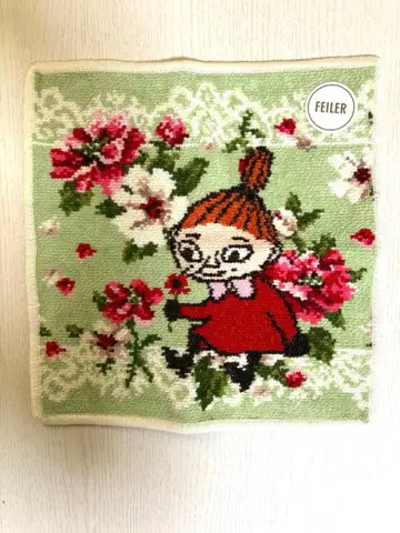 [ 새상품 ] 페이러 무민 리틀미이 리틀미이 블루룸 콜라보 손수건