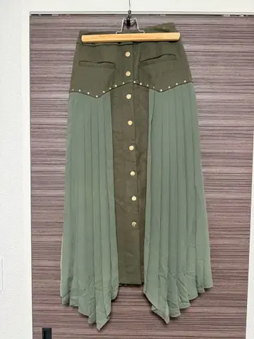 REDYAZEL 사이드 플리츠 타이트 스커트