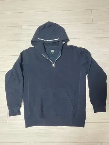 THE NORTH FACE 네이비 하프 지퍼 후드티 XL