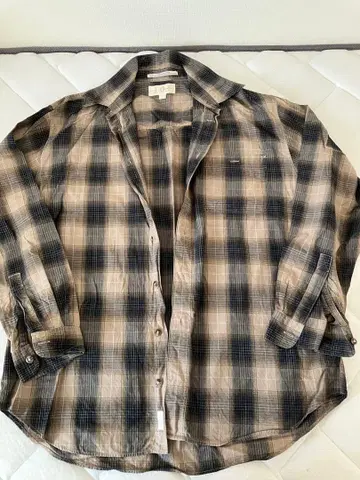 JOSEPH ABBOUD 옴브레 긴팔 체크 셔츠