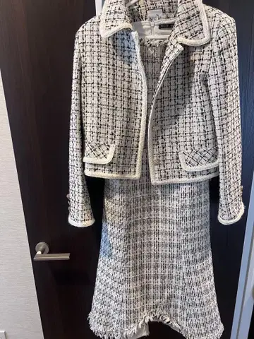 motf 트위드 자켓과 스커트 세트