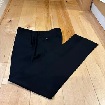 엘레쿨 Ele-[ku:l] 블랙 스트레이트 슬랙스 버튼 포함 남성용