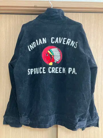 Backers INDIAN CAVERNS 자수 바커스 블랙 L