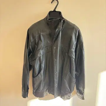 블랙 가죽 자켓 M 사이즈