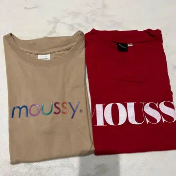마지막 날 [12/12까지 가격 인하] MOUSSY T셔츠 2장 세트