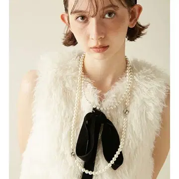 [ 미사용 ] LILY BROWN 릴리 브라운 펄 목걸이 골드