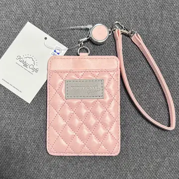 [새상품] 커비 카페 퀼팅 리 교통카드 지갑 한정품