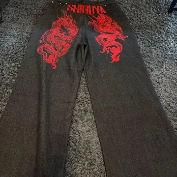 SHIBUYA HEAVY DRAGON EMBROIDERY DENIM