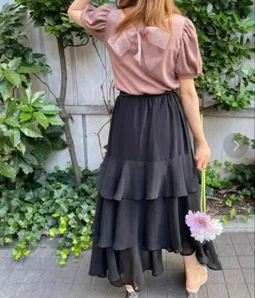 미사용 새상품 INGNI 잉그 이레헴 캉캉 스커트 스커트 블랙