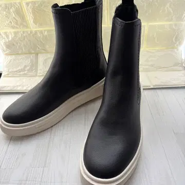 새상품급 ZARA 사이드 고어 부츠 36 블랙