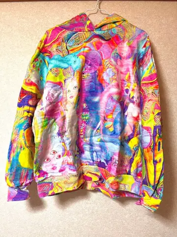 [레어] 속기모 데시구알 마리아 에스코테 영혼 프린트 오버 사이즈 후드티