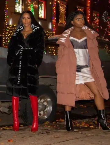 US 해외 셀러브 브랜드 MABEL MARIE 롱 다운 자켓 블랙