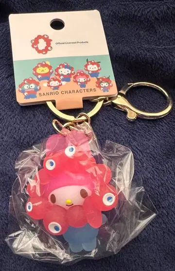 마이멜로디 산리오 미야쿠미야쿠 클리어 컬러 마스코트 키링