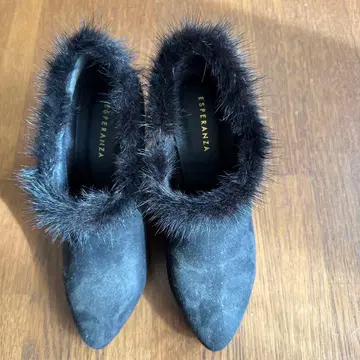 ESPERANZA 블랙 퍼 부티