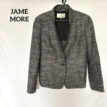 JANE MORE 노카라 자켓 L 그레이 계열 안감 없음