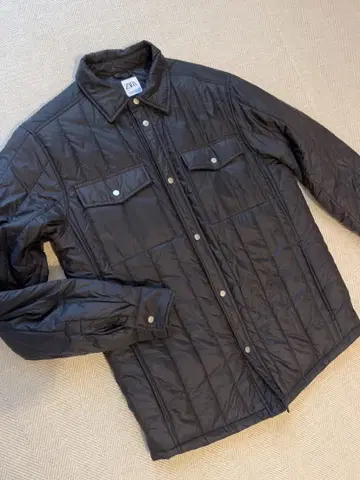 S [새상품급] ZARA 블랙 퀼팅 나일론 자켓 L
